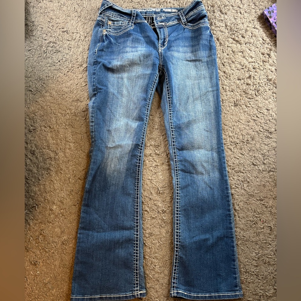 Wallflower Women's Blue Boot Cut Jeans